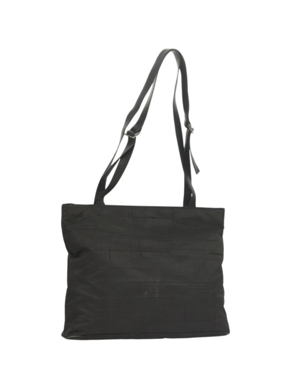 Salvatore Ferragamo Shoulder Bag Nylon Black Silver